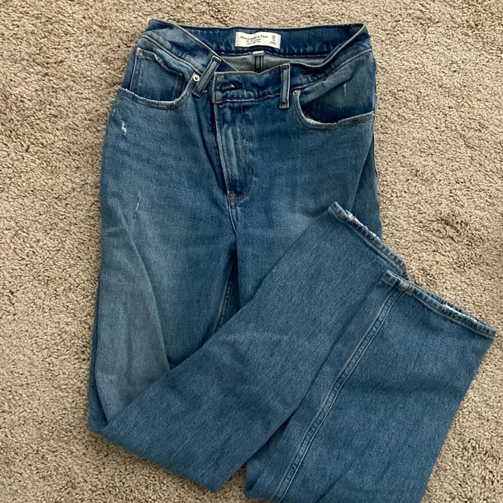 Abercrombie curve love 90s straight ultra high rise jeans